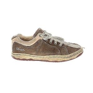 Simple Sneakers in Brown and Cream Size 7